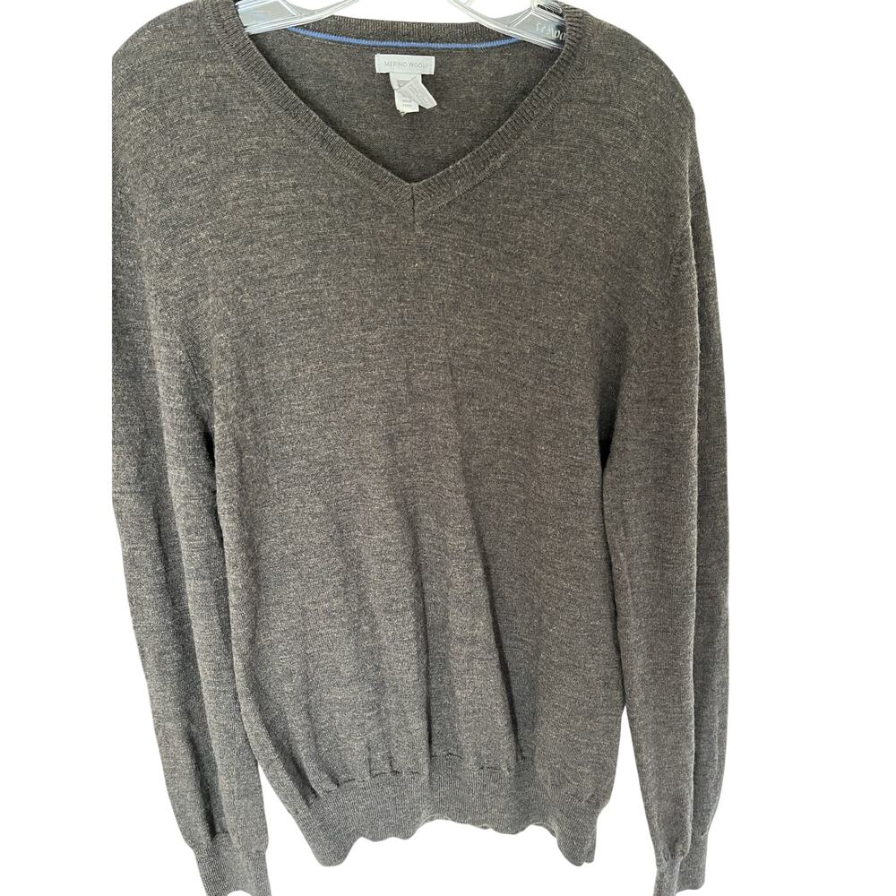 Gap Men Merino Sweater M Jumper V Neck Preppy Academia Gorpcore